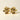 Capucine Earrings, Golden Flower