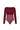 Ebony Long-Sleeve Bodysuit in Burgundy - By Louise