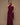Robe écharpe Fatale bordeaux